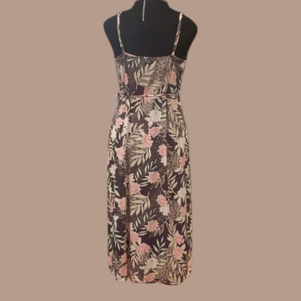 2/$25 sisstrevolution Floral Spaghetti Strap Midi Dress. Size Small - Picture 3 of 5